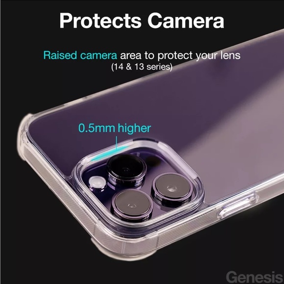 iPhone 14 Clear Protective Anti-Fall Thickening Case - Picture 2 of 6